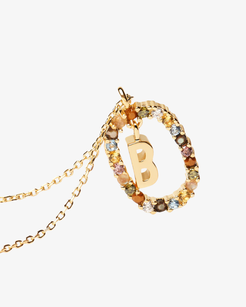 Crystal Letter Necklace