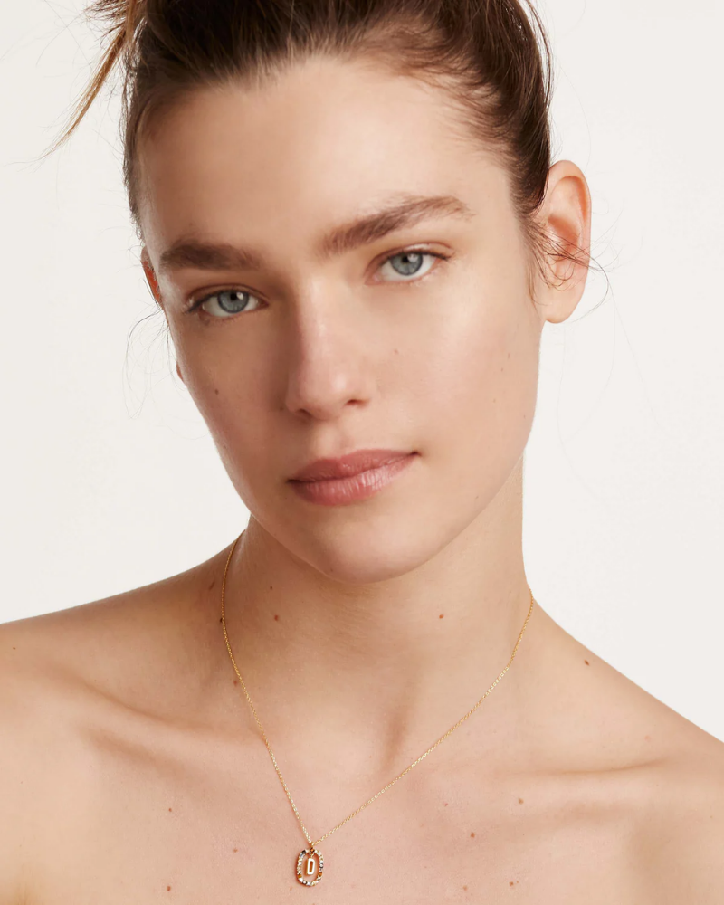 Crystal Letter Necklace