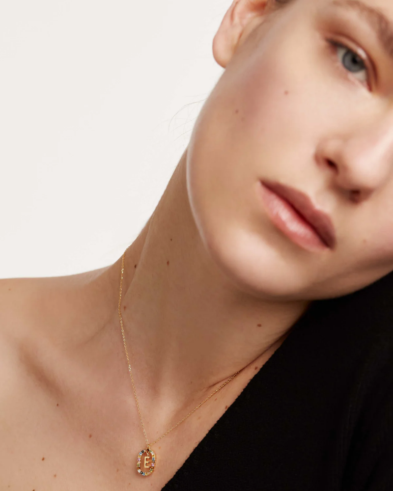 Crystal Letter Necklace