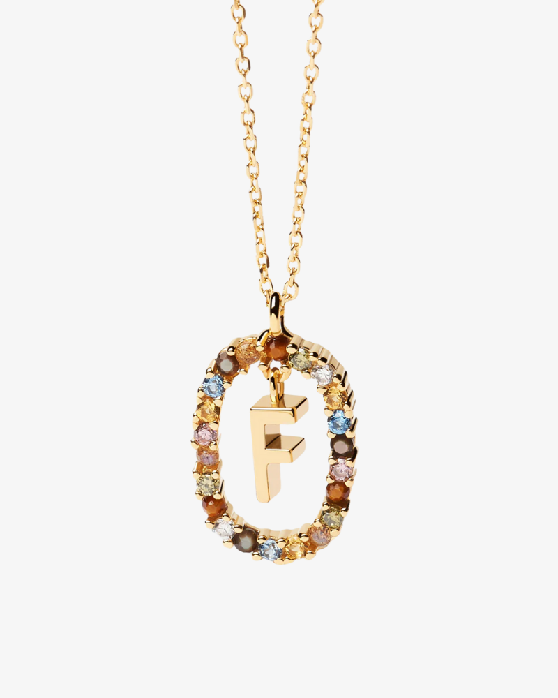 Crystal Letter Necklace