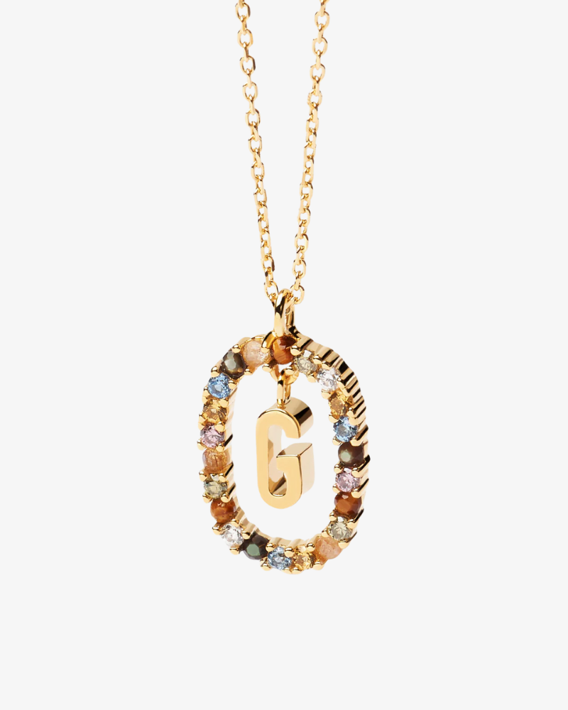 Crystal Letter Necklace