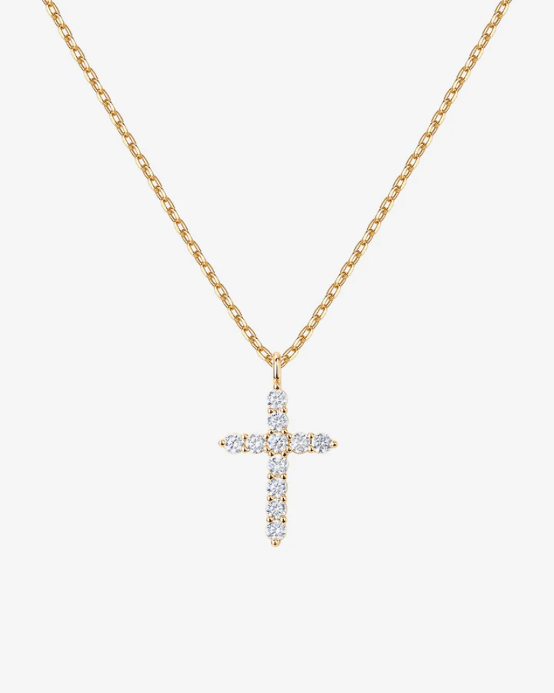 Zirconia Cross Necklace