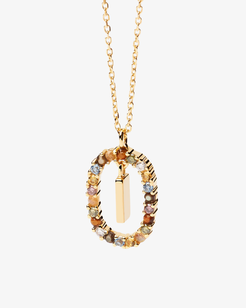 Crystal Letter Necklace