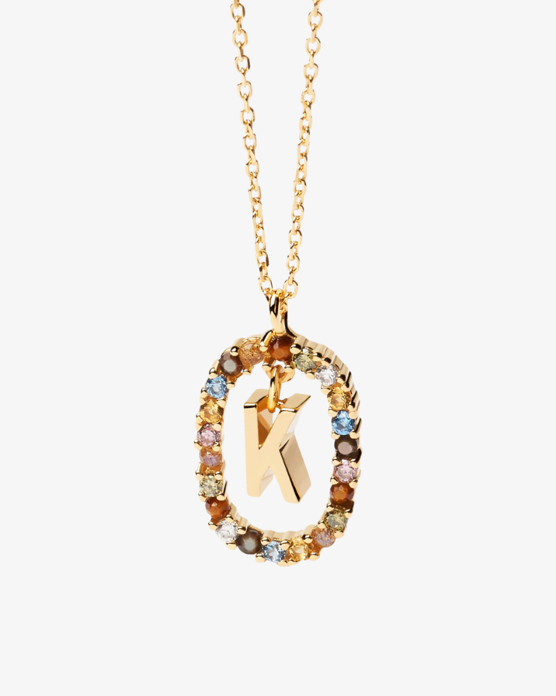 Crystal Letter Necklace