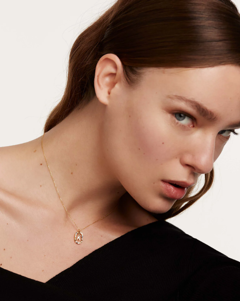 Crystal Letter Necklace