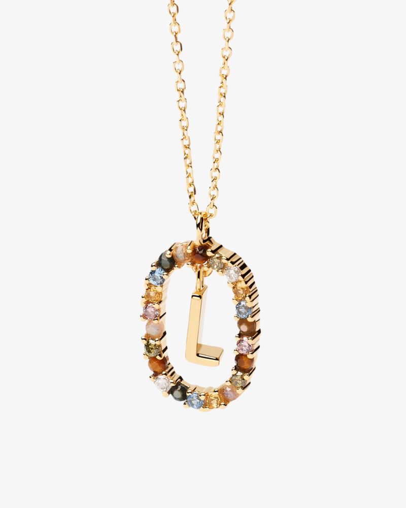 Crystal Letter Necklace