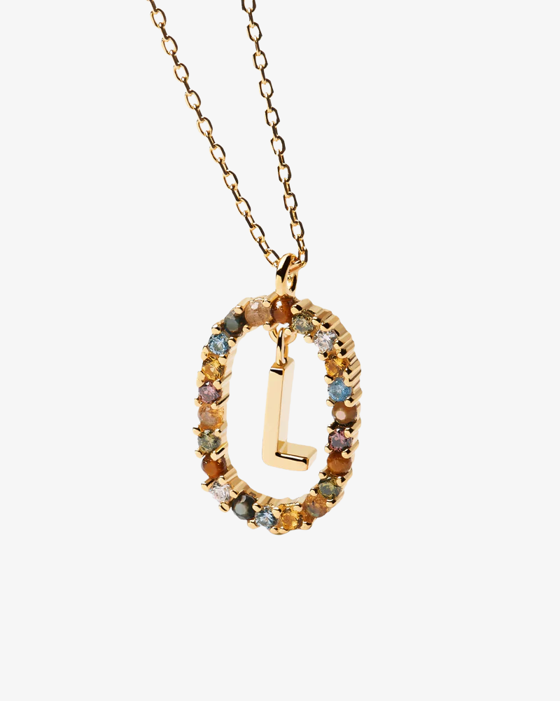 Crystal Letter Necklace