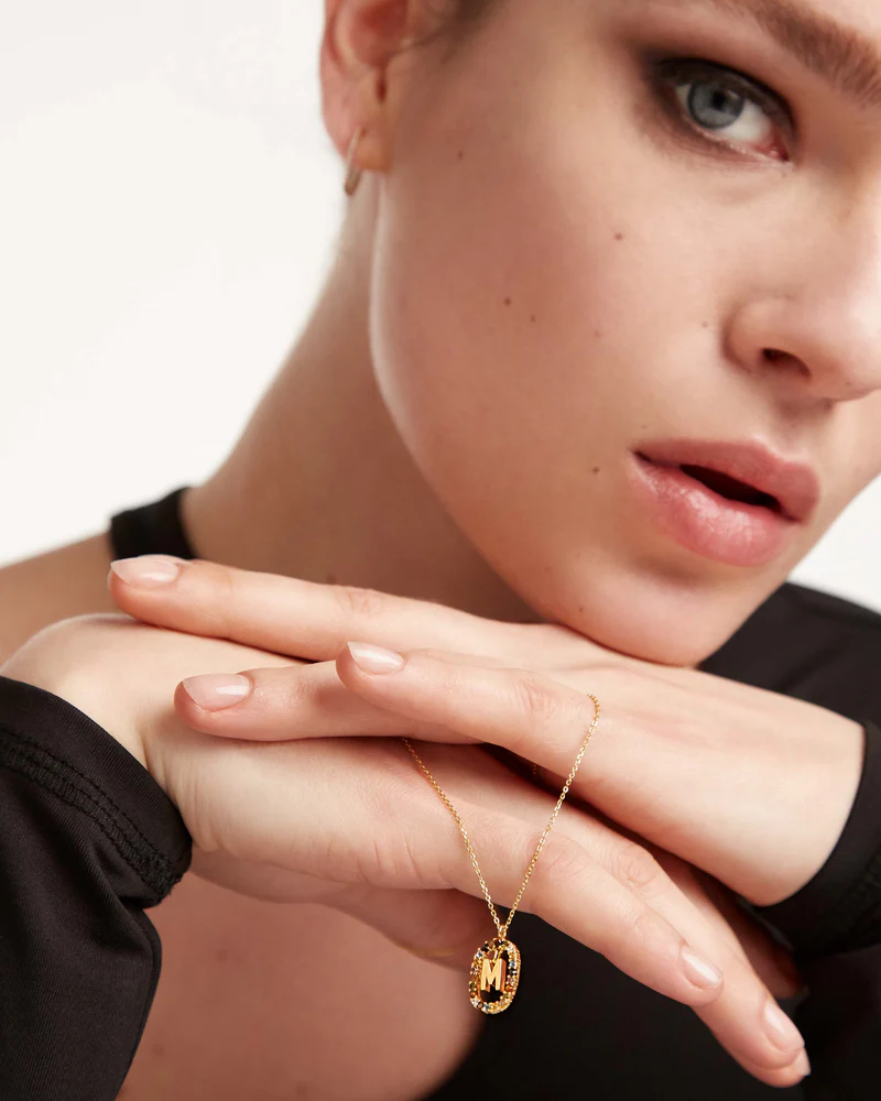 Crystal Letter Necklace