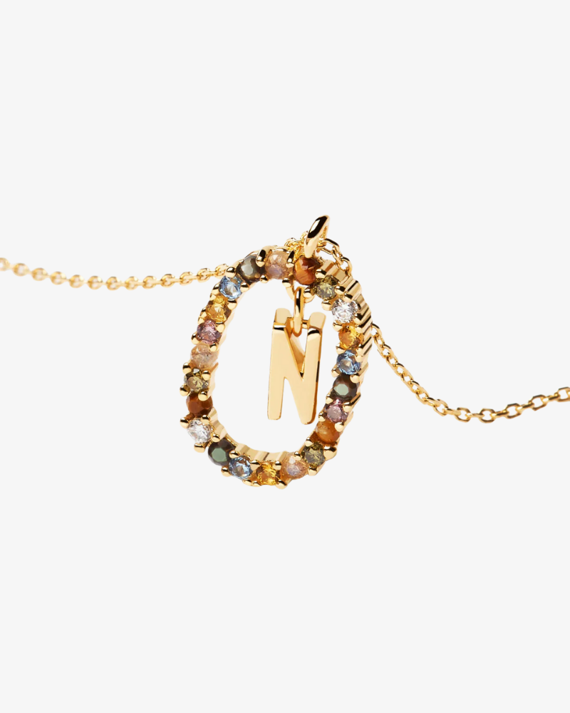 Crystal Letter Necklace