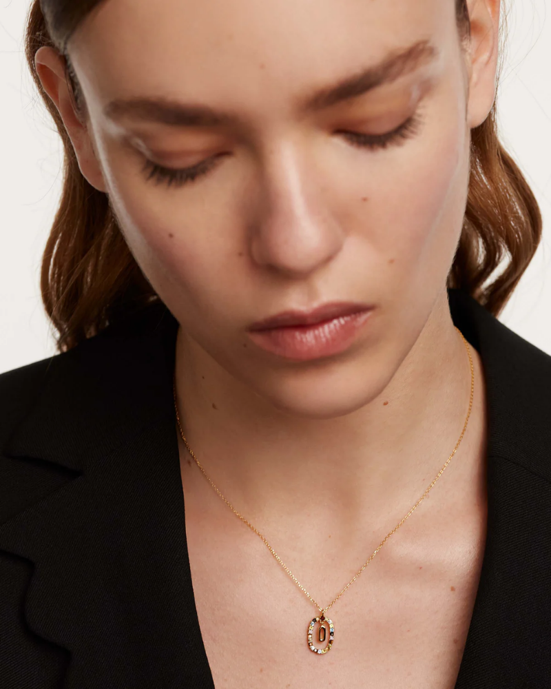 Crystal Letter Necklace