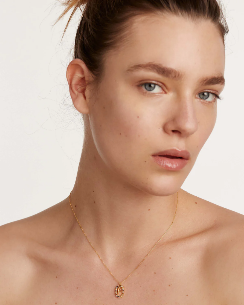 Crystal Letter Necklace