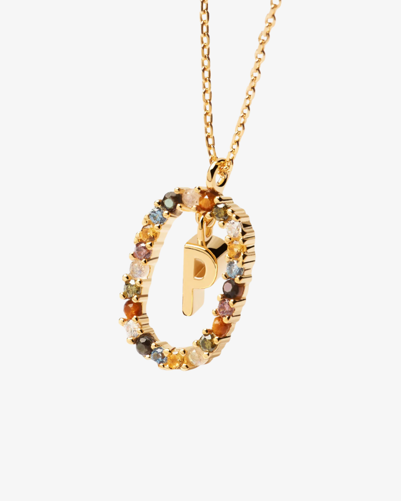 Crystal Letter Necklace