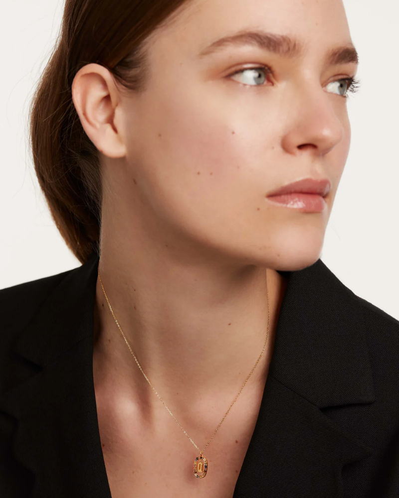 Crystal Letter Necklace