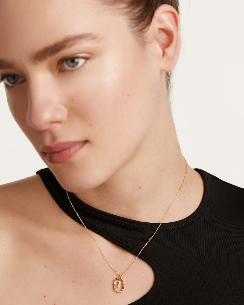 Crystal Letter Necklace